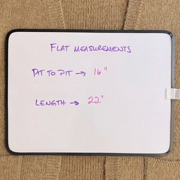 Vintage Junior Bazaar Tan Knit Open Front Vest Cardigan S - Picture 6 of 11